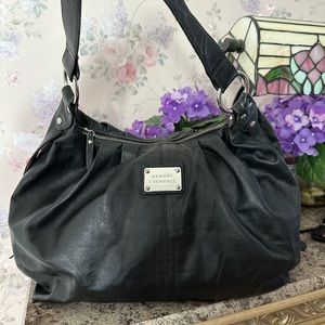 Armani Black Leather Hobo Bag